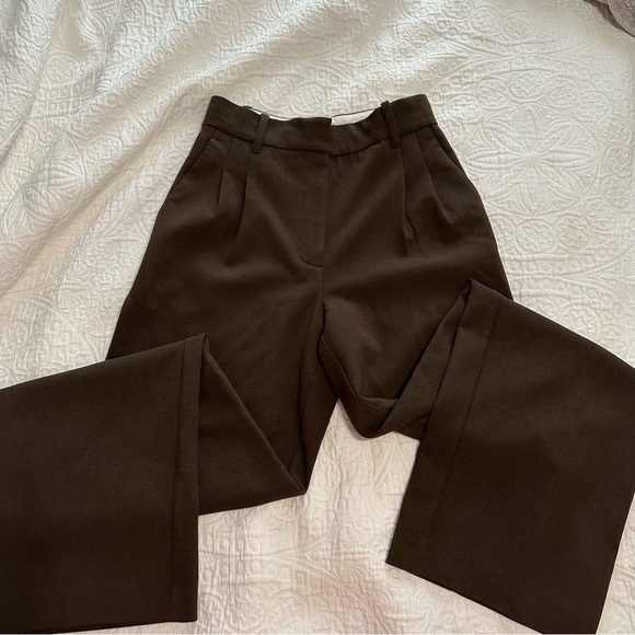 Aritzia Pants - Aritzia Dark Brown Trousers